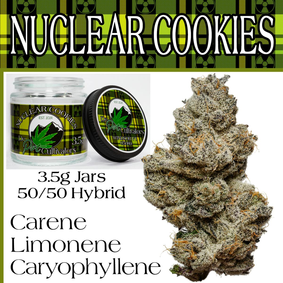 Nuclear Cookies 3.5 G - 1/8oz in Bridgewater