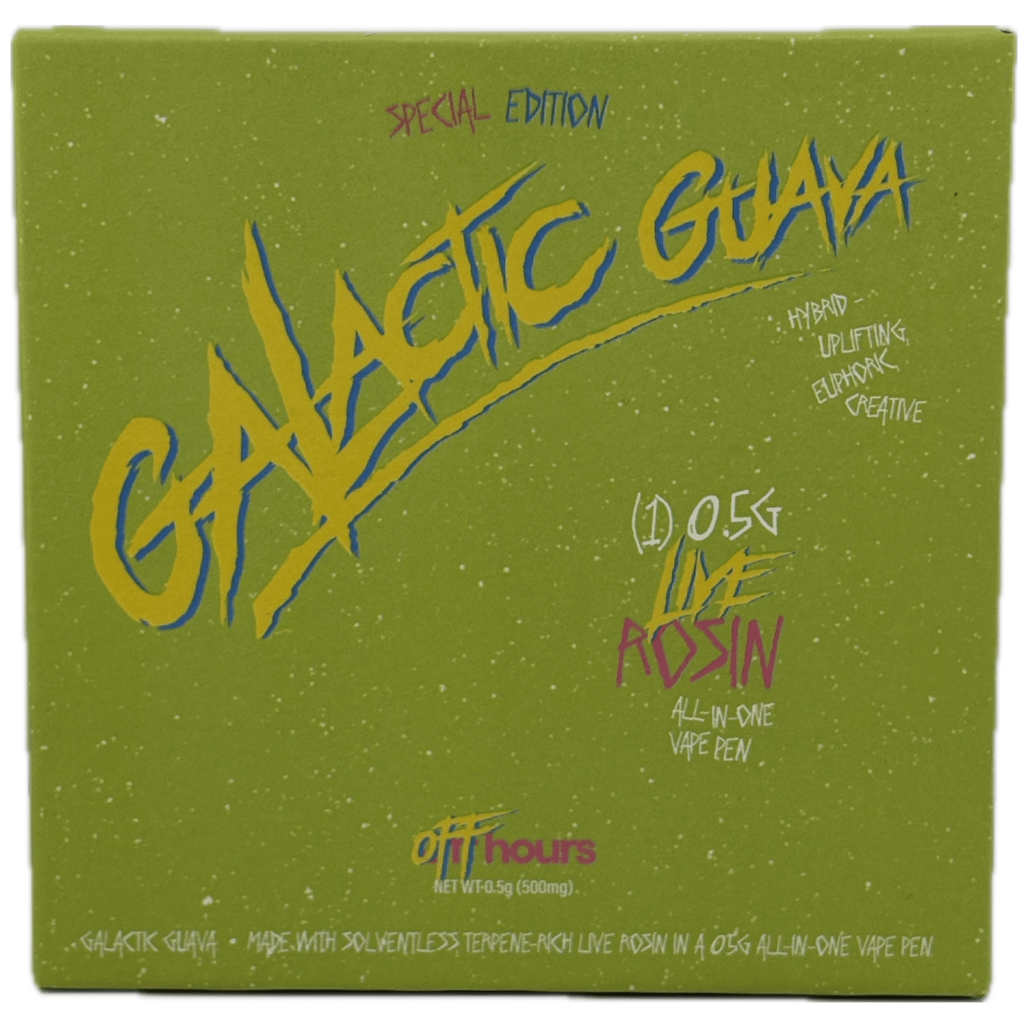 All in One (Live Rosin) · .5g · Galactic Guava by Off hours
