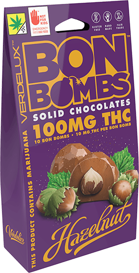 Solid Bon Bombs Dark Chocolate Hazelnut