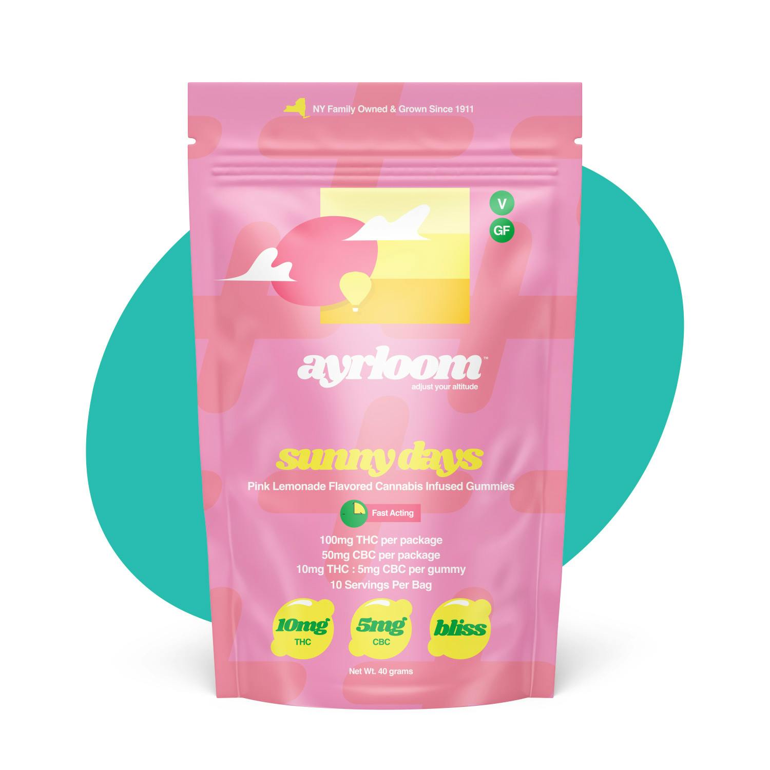 Gummies · 10mg 10pk · Sunny Days by ayrloom