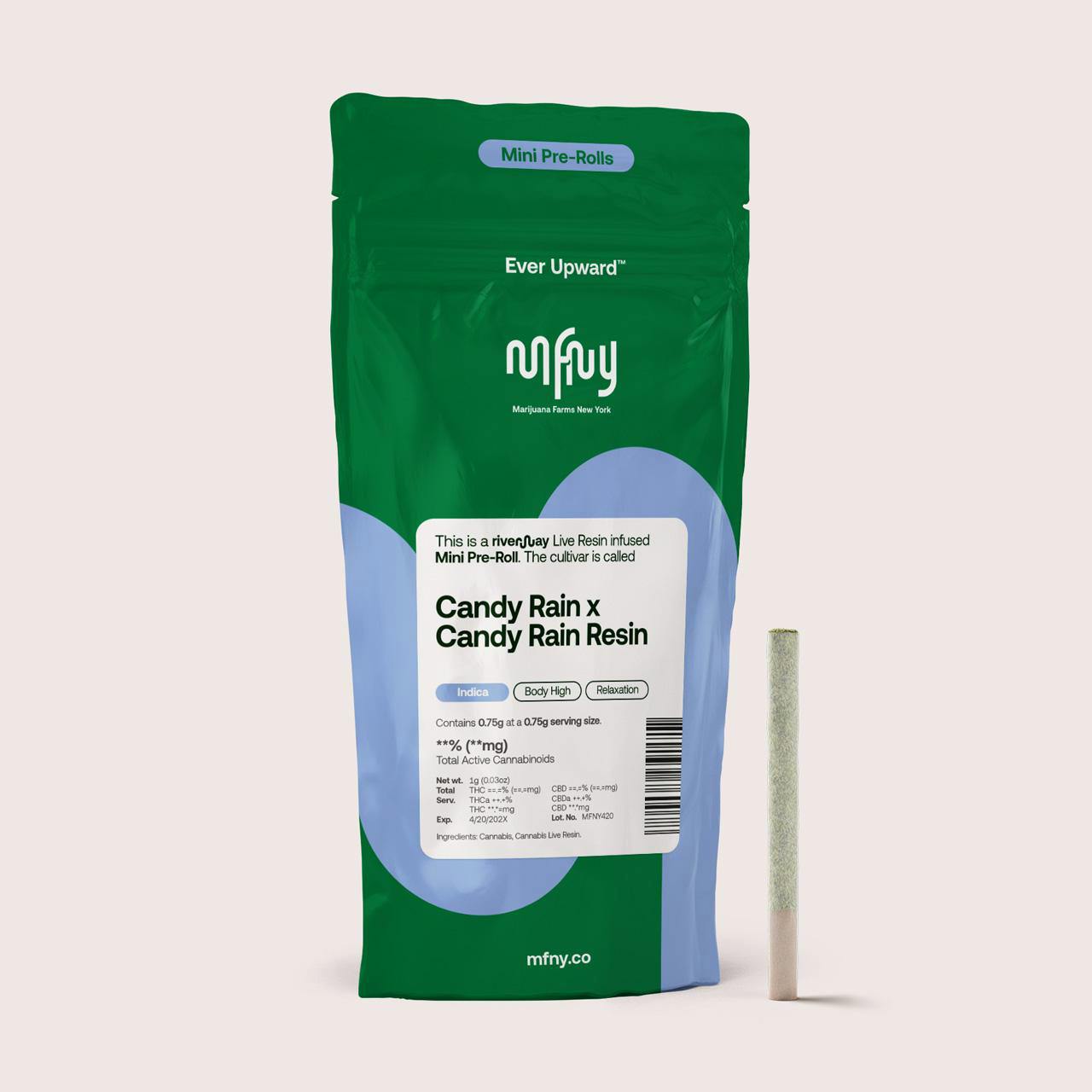 Single Infused Pre-roll · 0.75g · Candy Rain X Candy Rain by MFNY