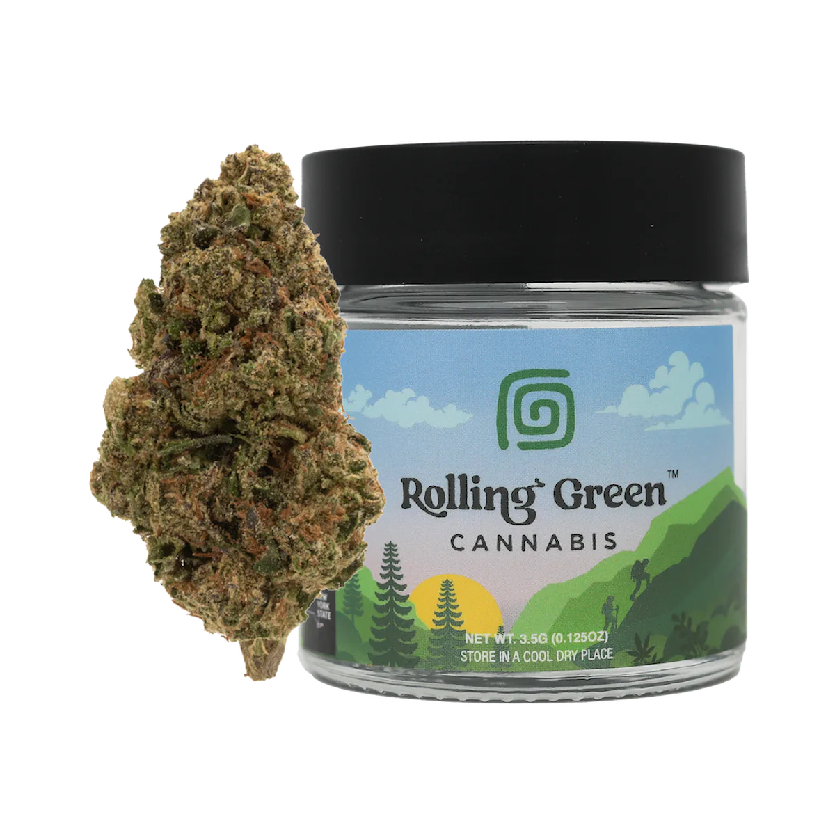 Rolling Green | Flower | Value Jar | 3.5g | Grape Scotti