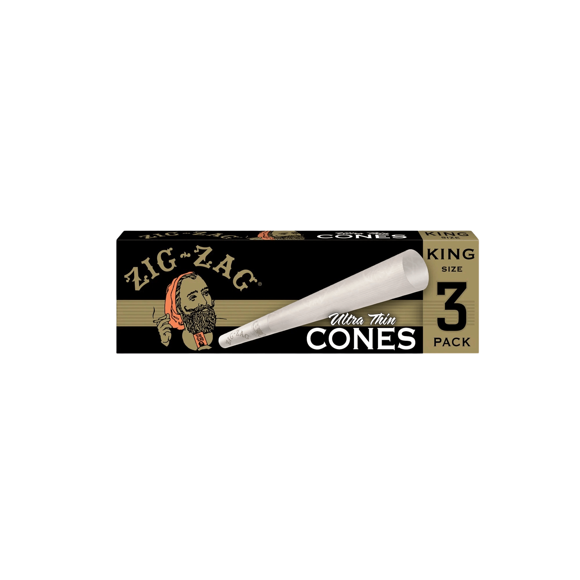 WCG - ZIG-ZAG King Cone 3pk