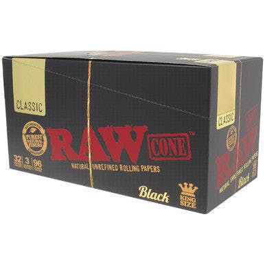 Black Pre-Roll Cones King Size 3pk