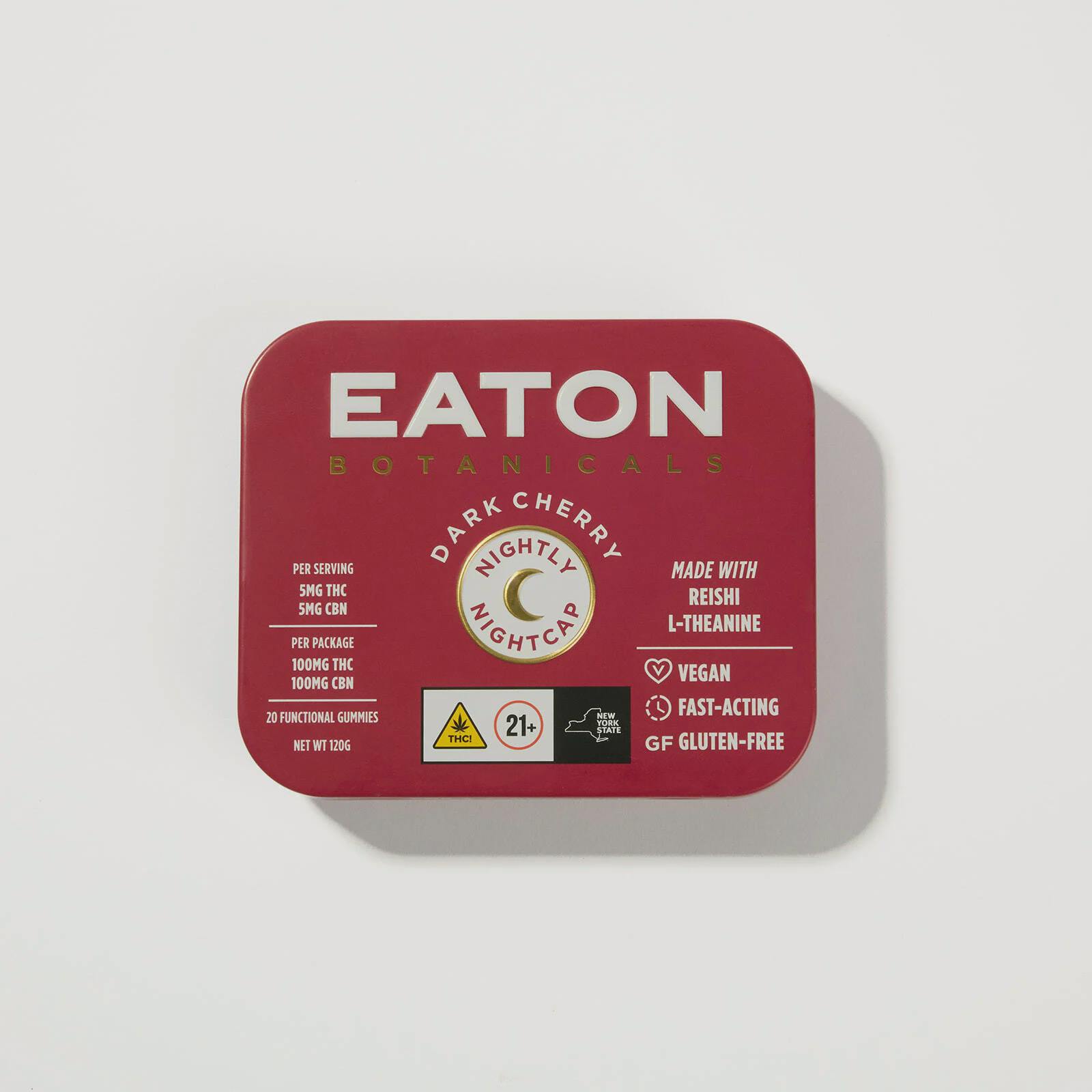 Gummies · 5mg 20pk · 1:1 THC:CBN · Dark Cherry Nightcap by Eaton
