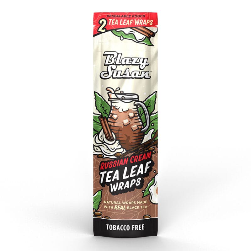 Rolling Accessories · 2pk Tea Leaf Wraps · Russian Cream by Blazy Susan