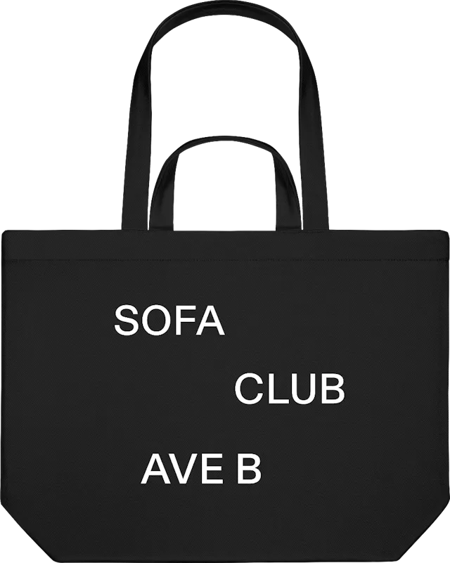 SOFACLUB Tote | Black “AVE B”