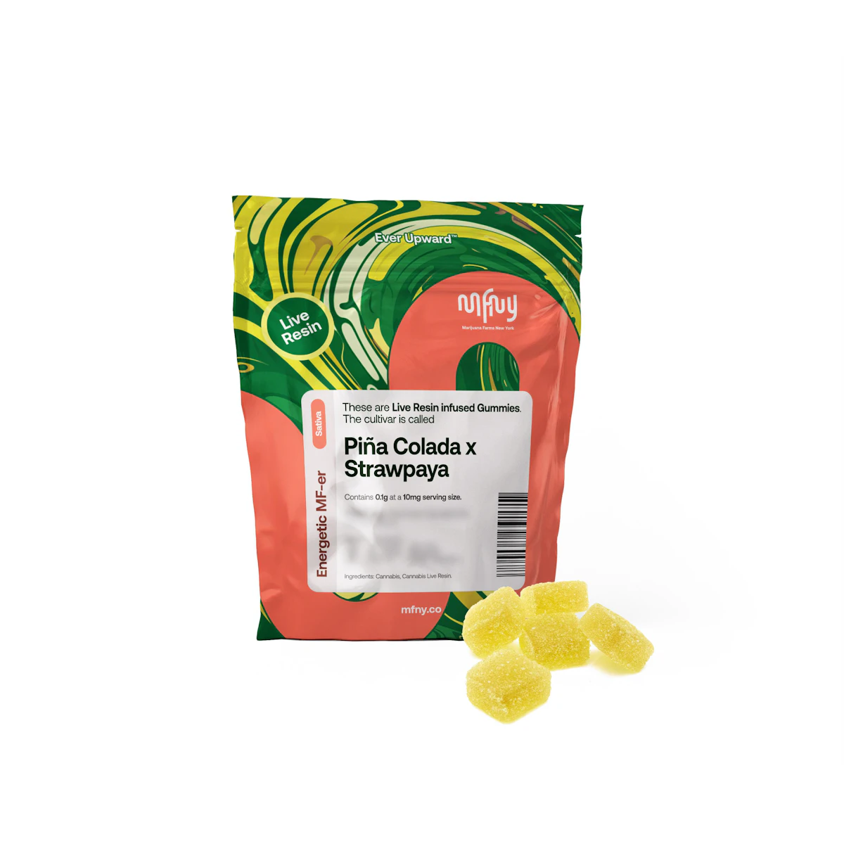 Pina Colada x Strawpaya Live Resin Gummies