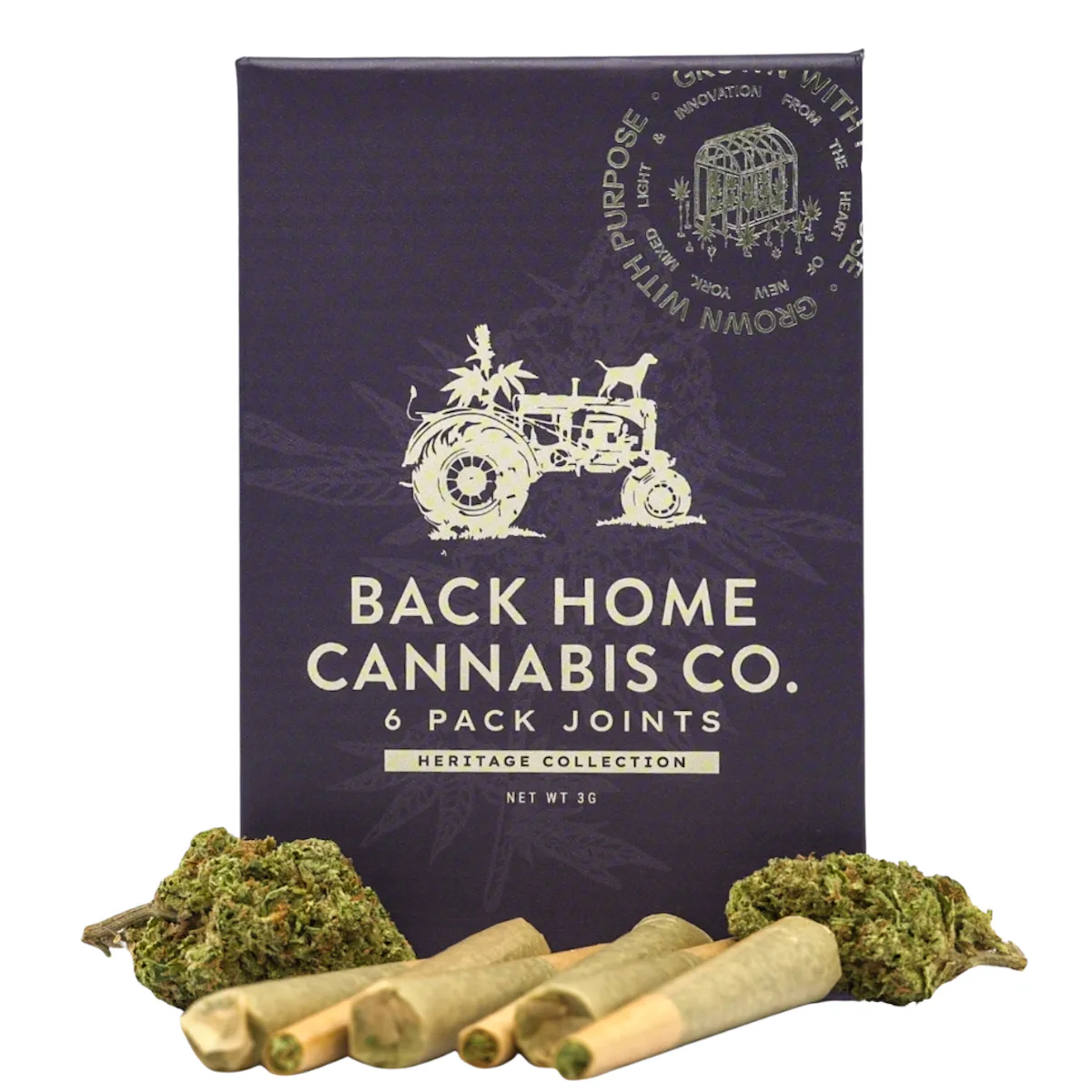 Back Home Cannabis | Preroll | 6pk | 3g | Gorilla Glue