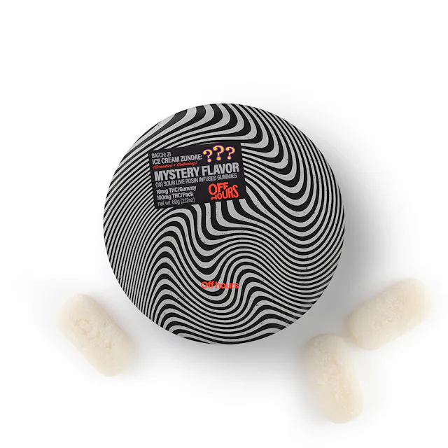 Off Hours | Gummy | 10pk | 100mg | Live Rosin Ice Cream Zundae "Mystery Flavor"