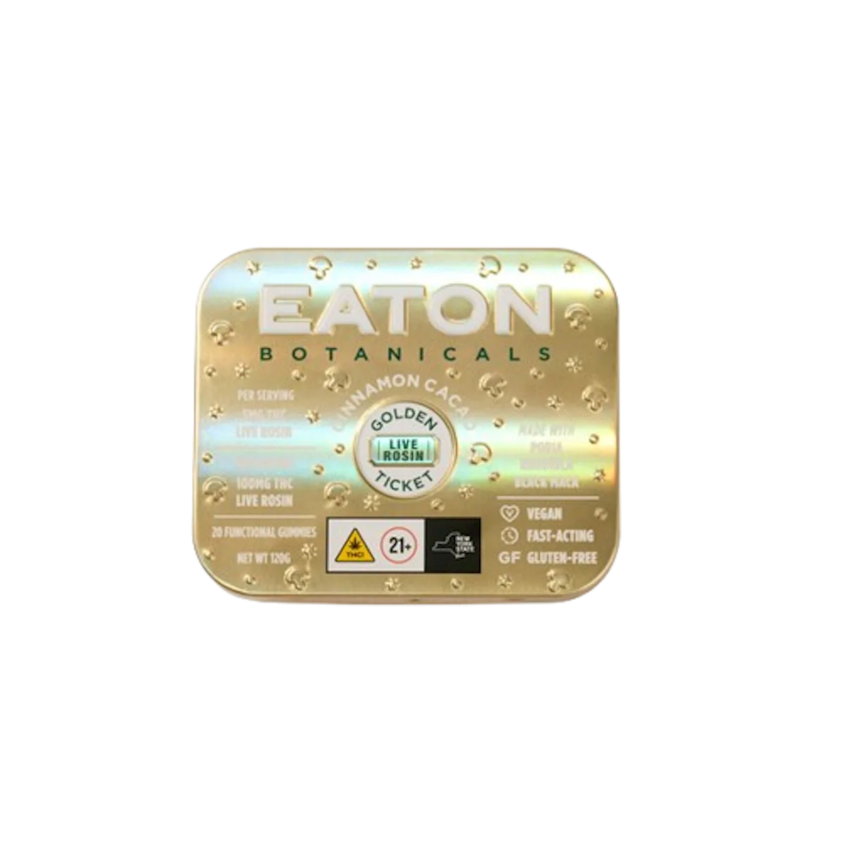 Eaton Botanicals | 20pk | 100mg | Live Rosin Cinnamon Cacao