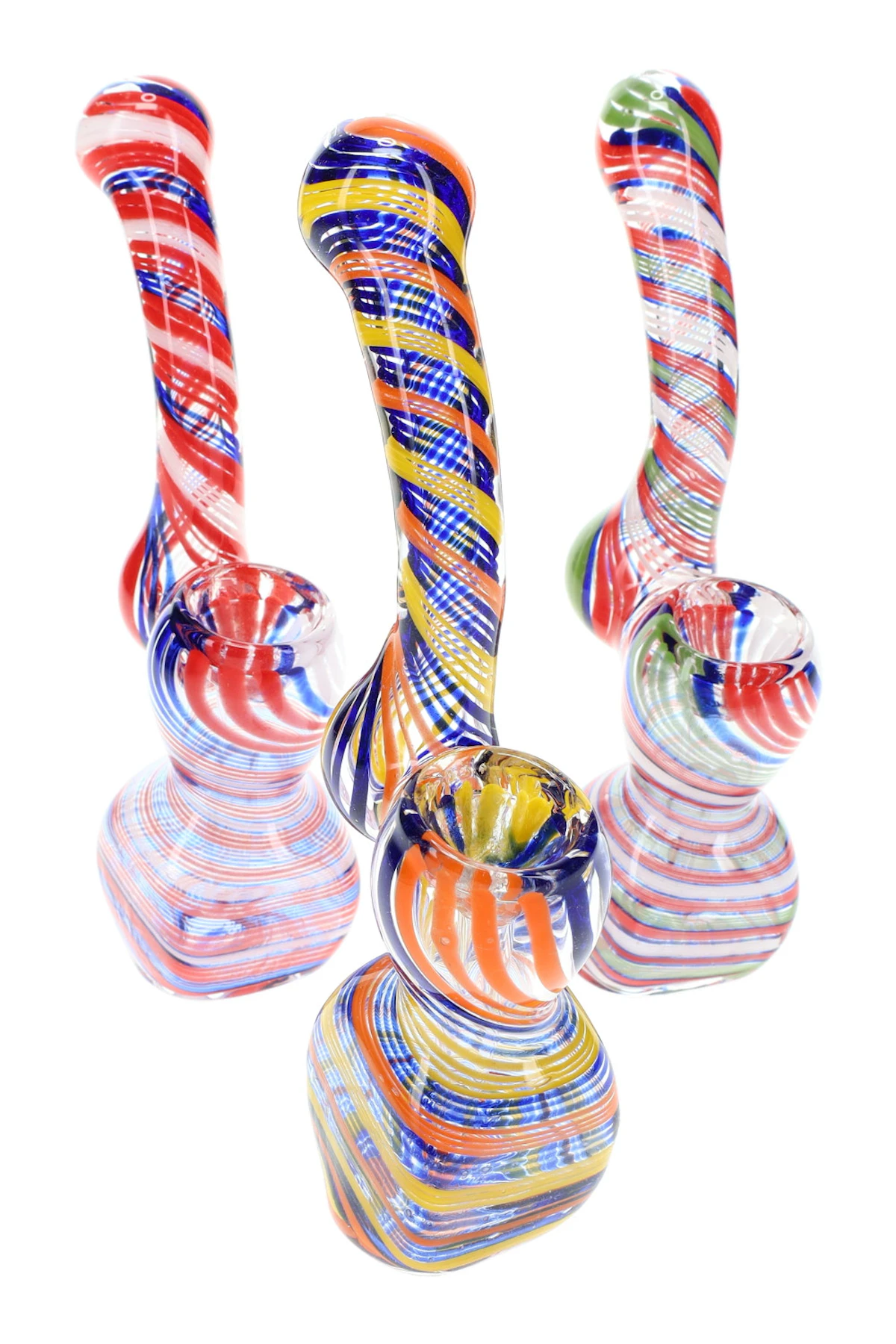 Glass Bubbler | Colorful Sherlock Glass Bubbler | 6"
