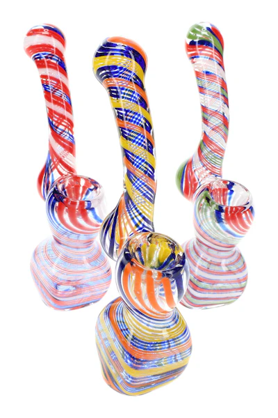 Glass Bubbler | Colorful Sherlock Glass Bubbler | 6"