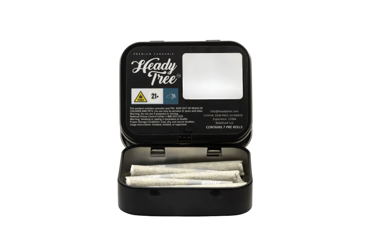 Heady Tree | Preroll | 7pk | 3.5g | Hash Infused Shorty’s Blue Nerdz