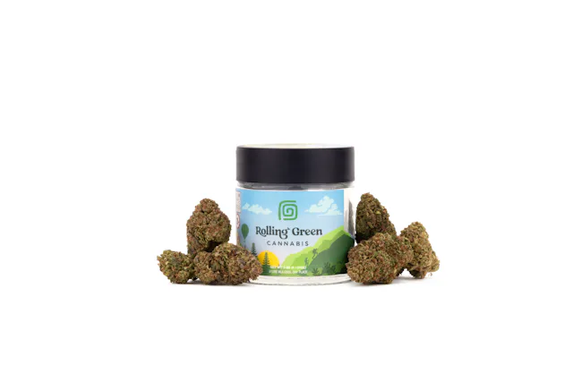 Rolling Green | Flower | Value Jar | 3.5g | Rainbow Belts