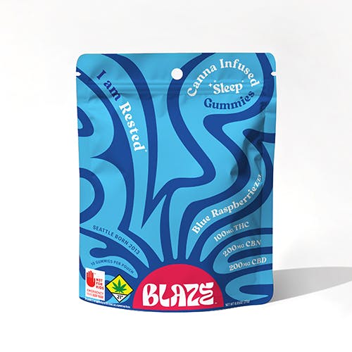 EH - Blue Raspberry 2:2:1 (Sleep) - 500mg/Total Blaze Gummies DOH 10pk