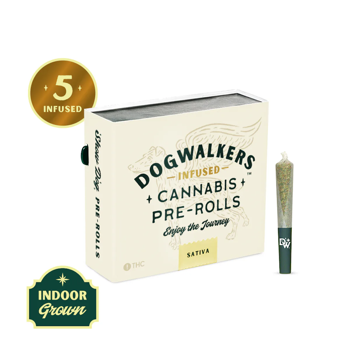 Dogwalkers | Preroll | 5pk | 2.25g | Infused Sour Diesel