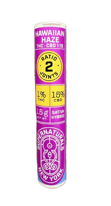 Supernaturals | Preroll | 2pk | 1.5g | Hawaiian Haze 1:15 (THC:CBD)