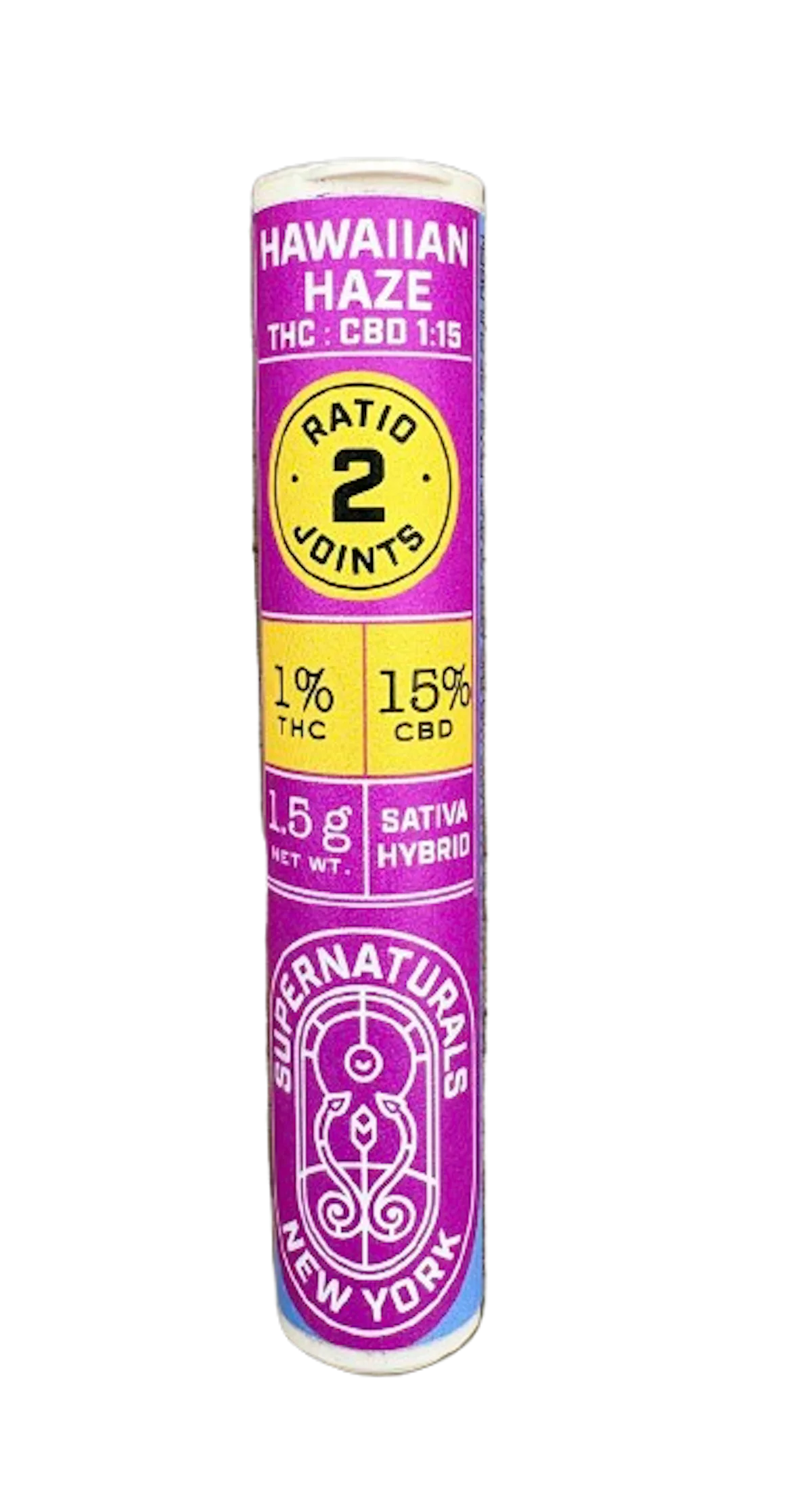 Supernaturals | Preroll | 2pk | 1.5g | Hawaiian Haze 1:15 (THC:CBD)