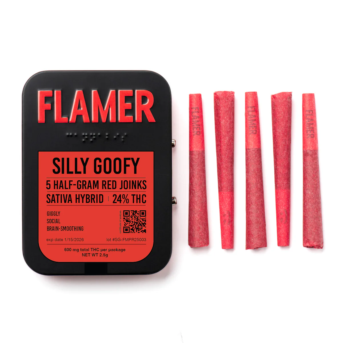Flamer | Preroll | 5pk | 2.5g | Silly Goofy