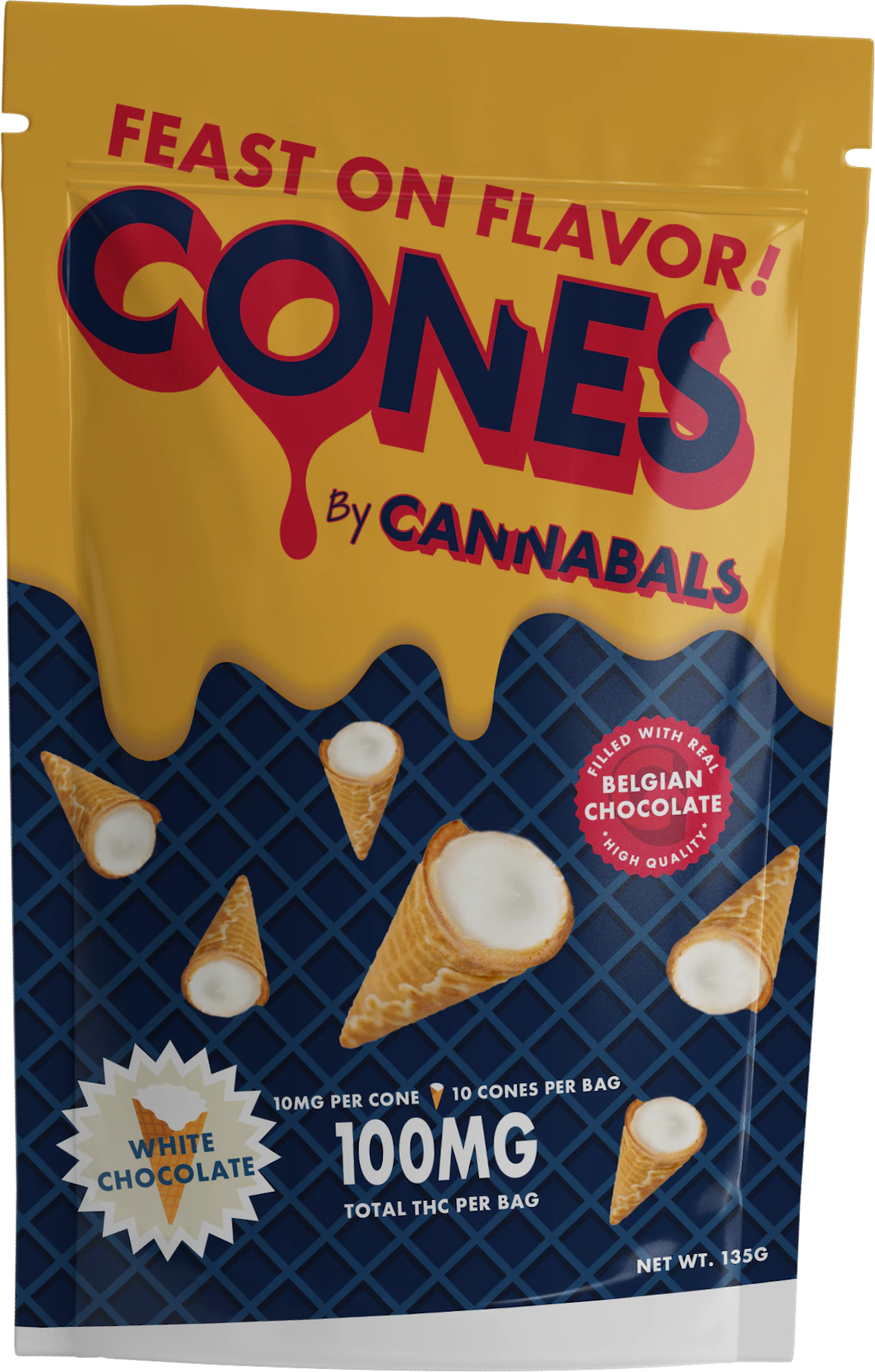 White Chocolate Cones