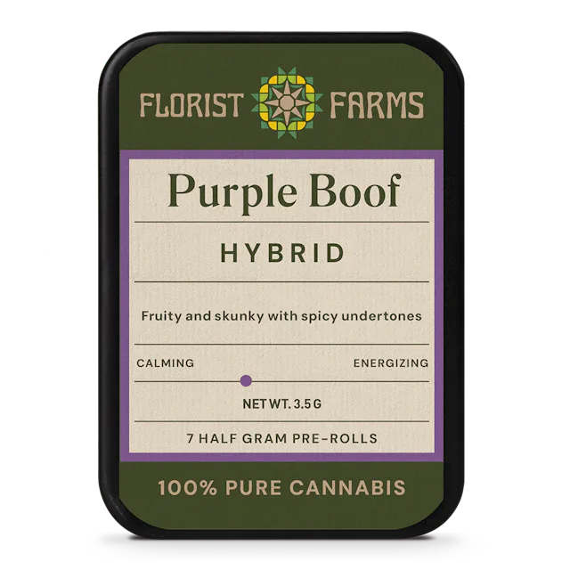 Florist Farms | Preroll | 7pk | 3.5g | Purple Boof