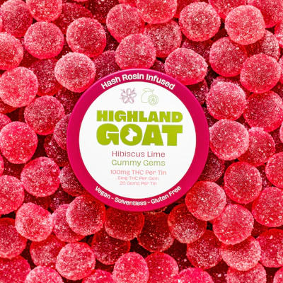 Hibiscus Lime - Hash Rosin Gummies