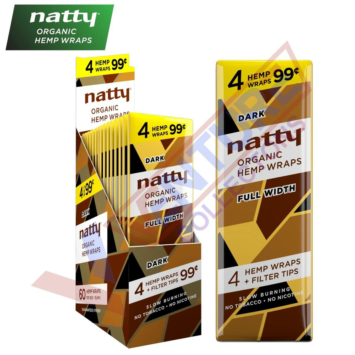 Natty Dark Hemp Wrap