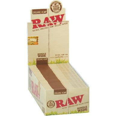 Papers/Trays · Organic Hemp Single wide by Raw
