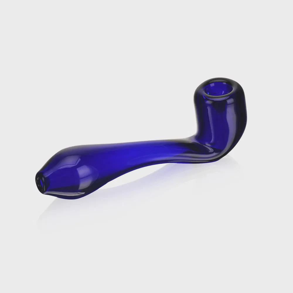 5 .7 in. · Sherlock Hand Pipe · Dark Blue by EG Glass