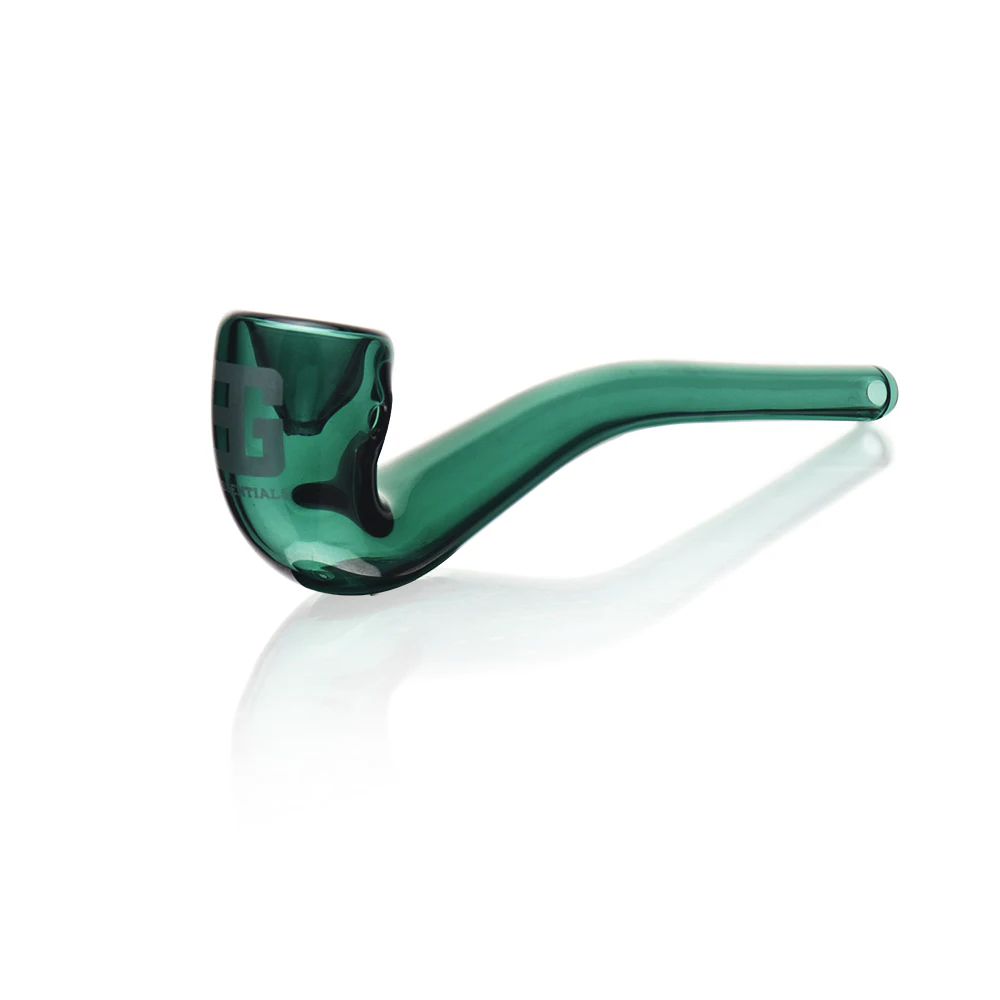 6.4 in. · Long Neck Hand Pipe · Teal by EG Glass