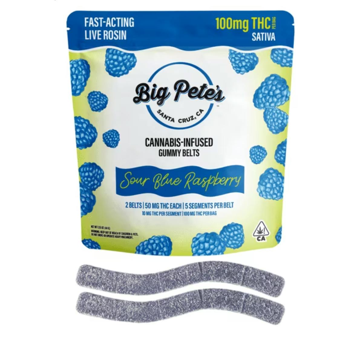Big Pete's: Sour Blue Raspberry Belts