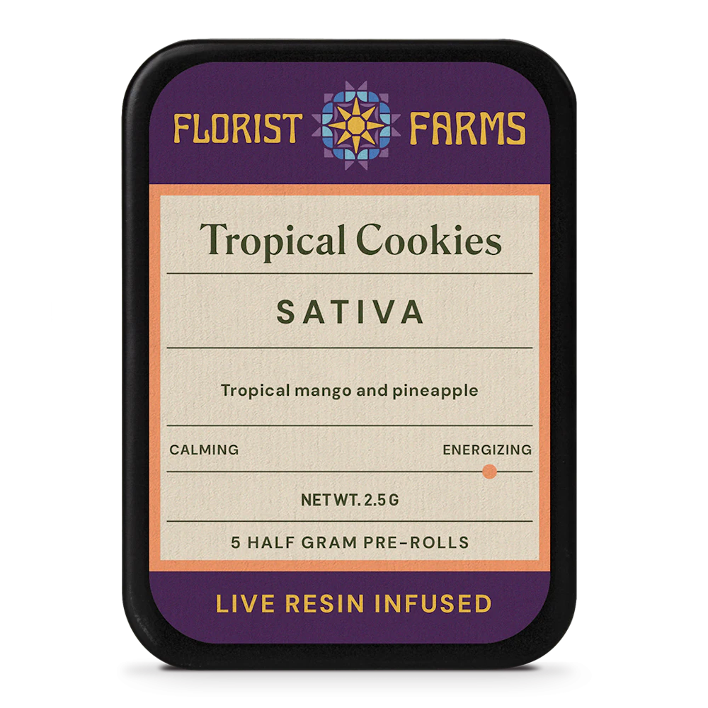 Pack (Infused) · 0.5g 5pk · Tropical Cookies by Florist Farms
