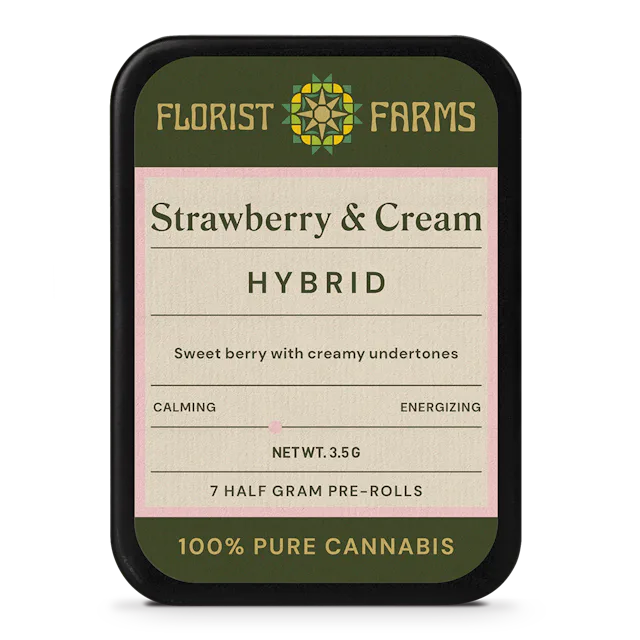 Florist Farms | Preroll | 7pk | 3.5g | Strawberry & Cream