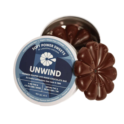 Unwind Live Rosin + CBN - 2:1 THC Chocolate Petals