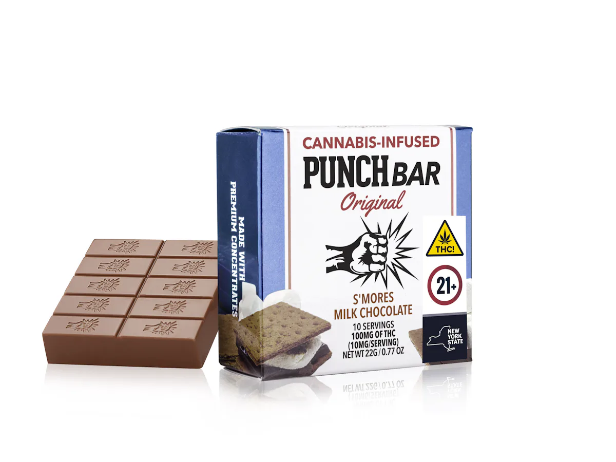 Punch Bar | Chocolate | 100mg | SMORES Milk Chocolate