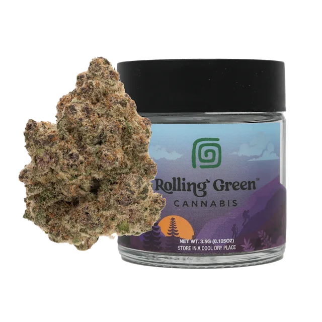 Rolling Green | Flower | Premium Jar | 3.5g | Tangerine Dream