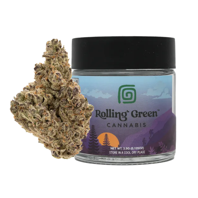 Rolling Green | Flower | Premium Jar | 3.5g | Dante’s Rainbow