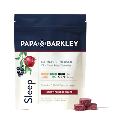 Berry Pomegranate - 1:1:1 CBN:THC:CBD Sleep Releaf Gummy