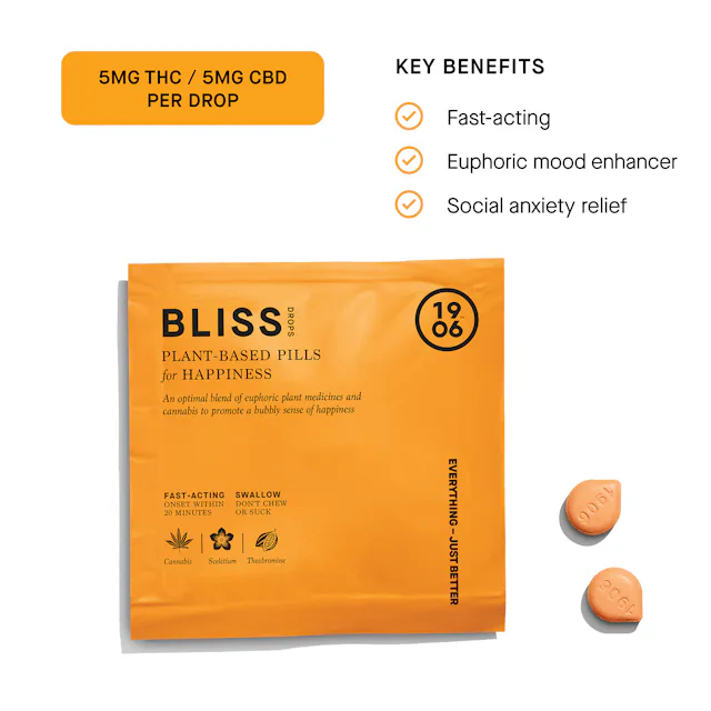 1906 | 2pk | 10mg | THC:CBD | BLISS Pouch