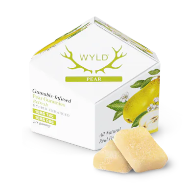 WYLD | Gummy | 10pk | 100mg | Refresh Pear 1:1 (THC:CBG)
