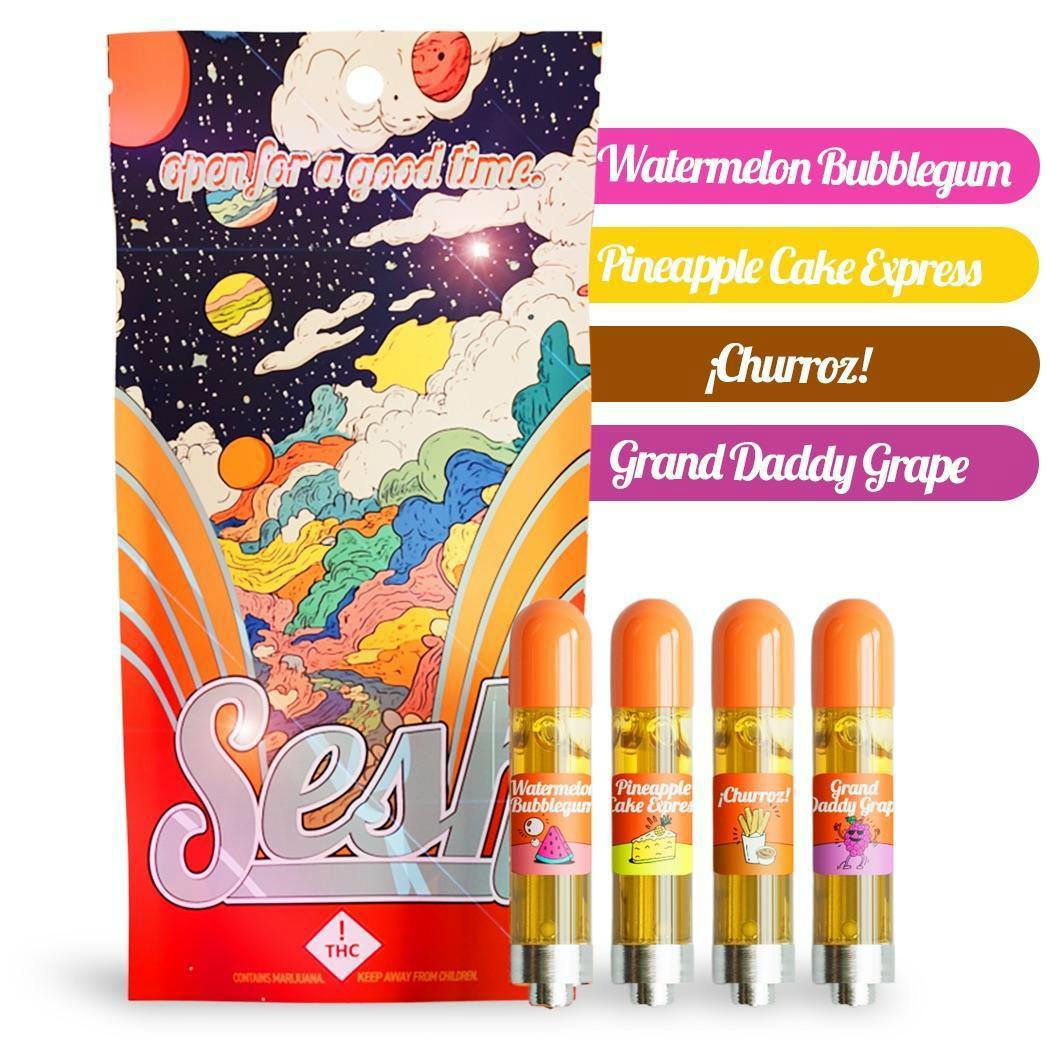 Cartridge Variety Packs Sesh #1 Watermelon Bubblegum Churroz Pineapple Express Cake Grand Daddy Grape