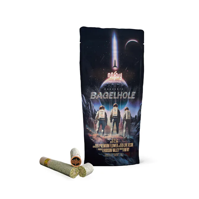 MFNY | Preroll | 2.5g | BagelHole- Live Rosin Chemdog x Chemdog