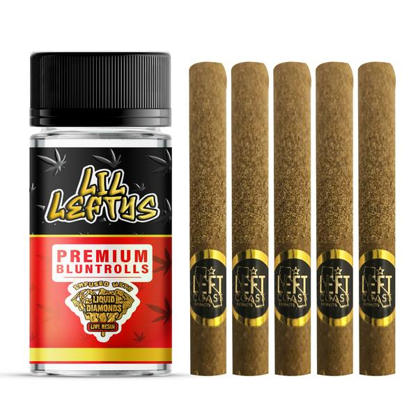 Blunts (Infused) · 1.3g 5pk · Strawberry Banana by Left Coast