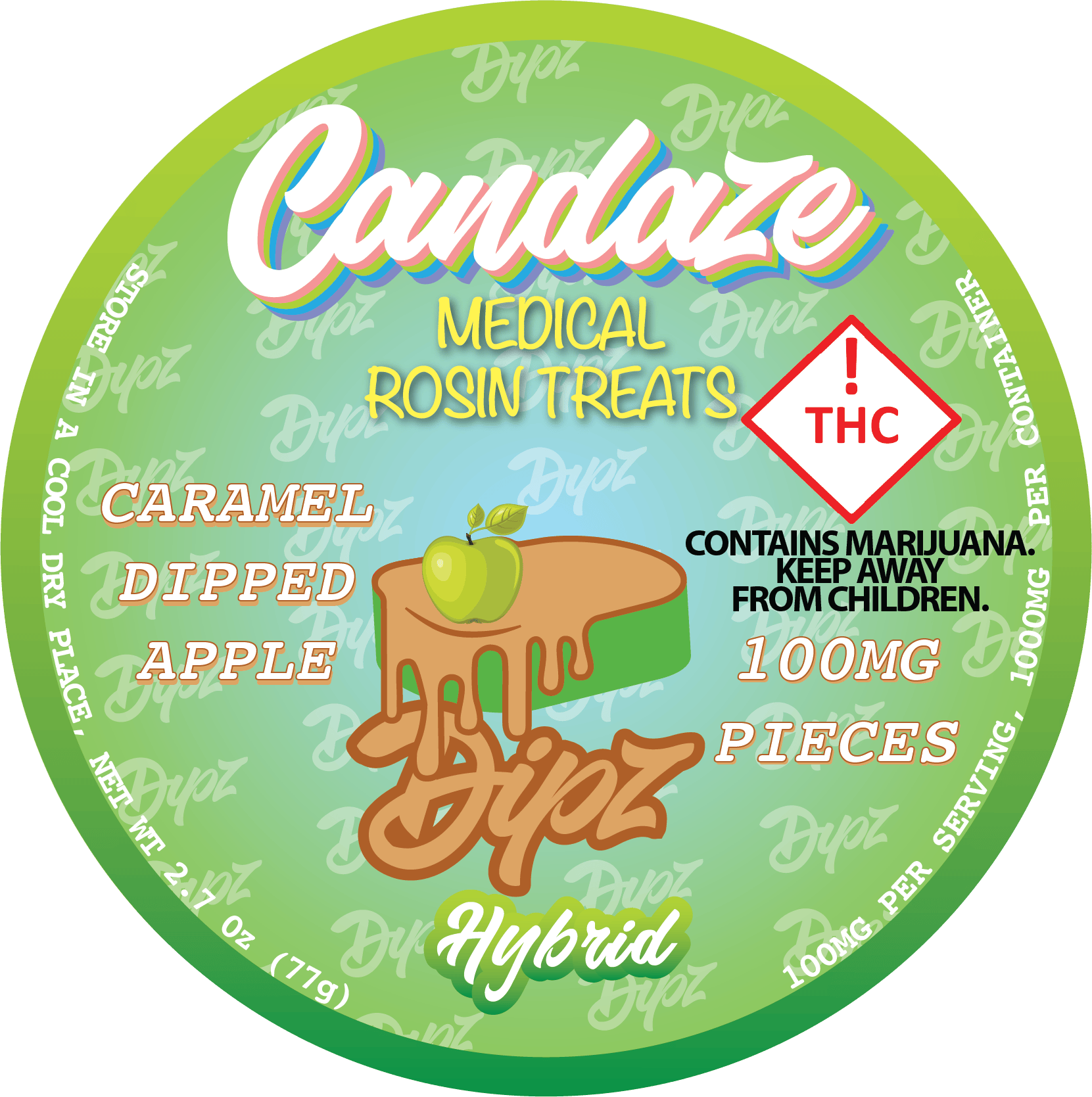 Treats Dipz Caramel Apple Orange Skunk