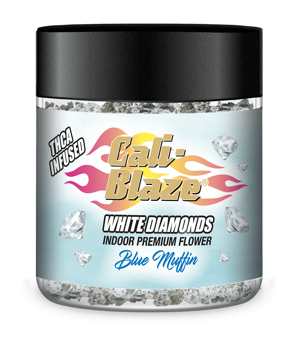 Blue Muffin White Diamonds