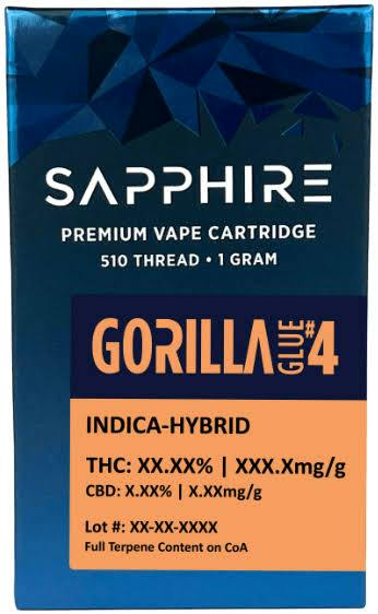 510 Cart · 1g · Gorilla Glue #4 by Sapphire Farms