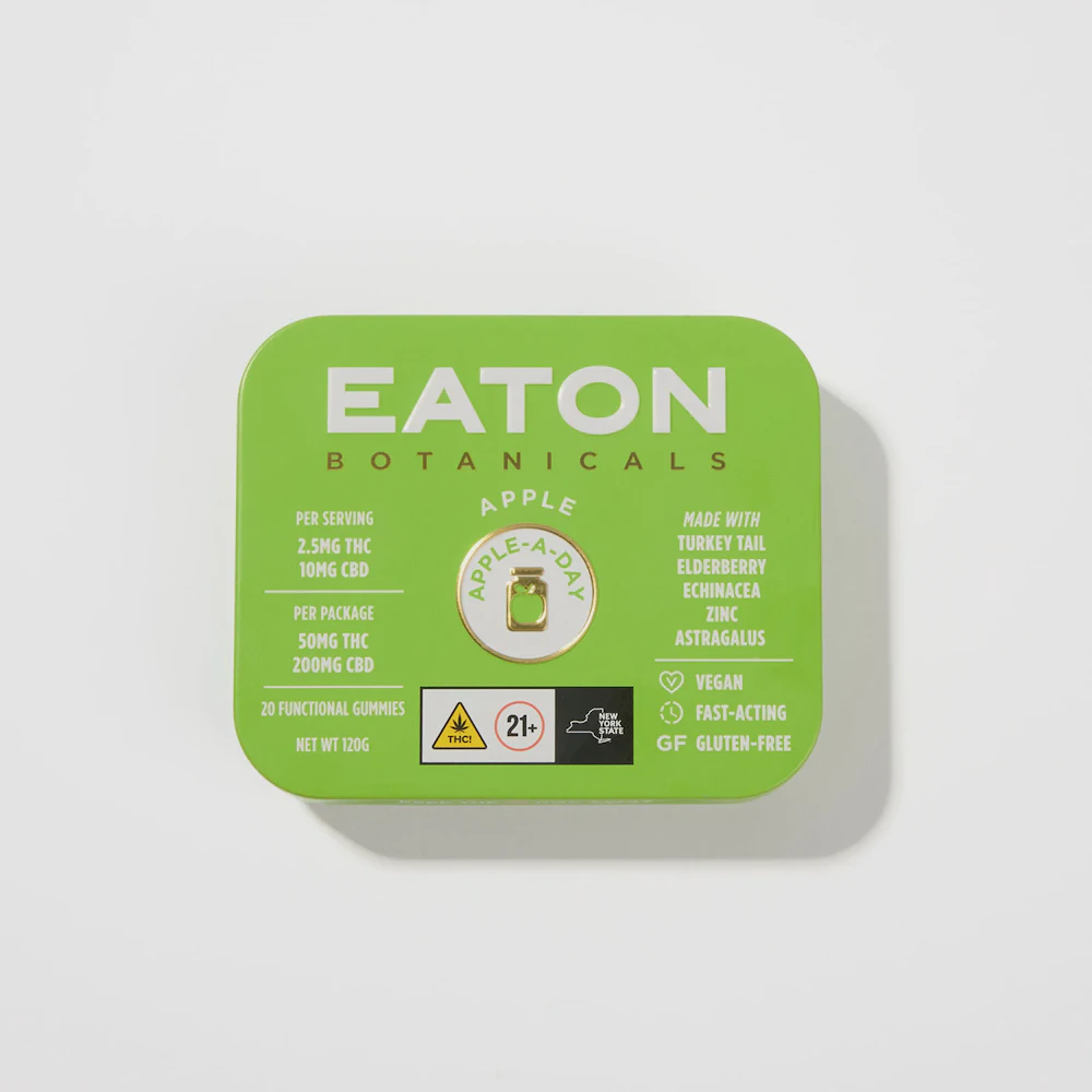 Gummies · 2.5mg 20pk · 1:4 THC:CBD · Apple Apple-A-Day by Eaton
