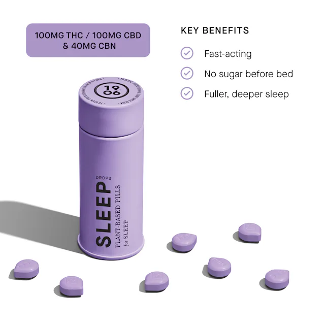 1906 | 20pk | 100mg | THC:CBD:CBN | SLEEP Tin