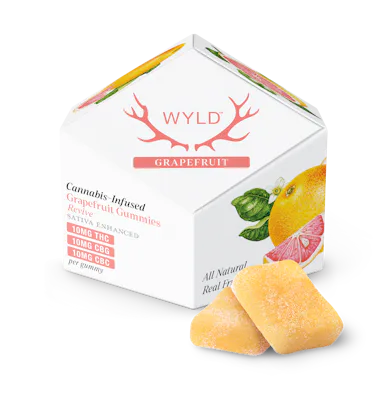 WYLD | Gummy | 10pk | 100mg | Revive Grapefruit 1:1:1 (THC:CBG:CBC)